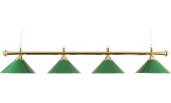 Brass Lamp with 4 Shades Buffalo, Green, 180 cm