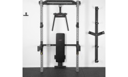 KLT22 MULTIFUNCTIONAL FOLDING POWER RACK SILVER HMS