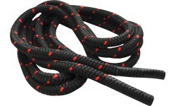 Cīņas virve inSPORTline WaveRope 35 mm – 12 m - Melns/sarkans