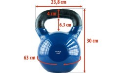 Rubberised Kettlebell HMS KNV - 32kg