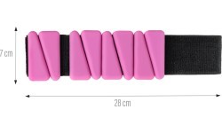 SNK01 PINK SILICONE EXERCISE WEIGHTS FOR ANKLE AND WRIST HMS