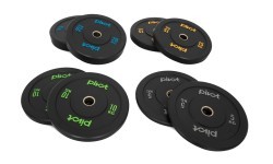 Pivot Fitness Pro treniņu bamperu plātnes Combi komplekts 100 kg