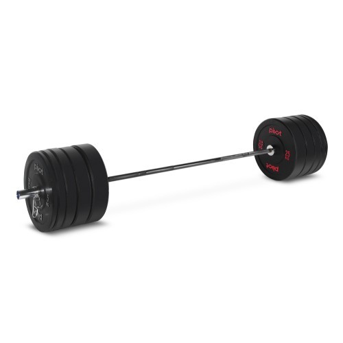 Pivot Fitness Pro Training melno bufera disku komplekts 170 kg