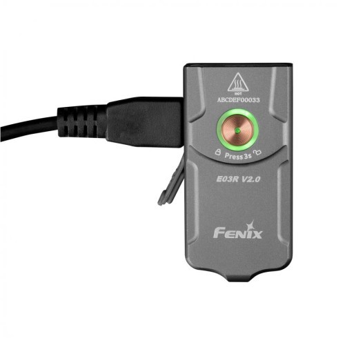 Fenix E03R V2.0 grey LED flashlight
