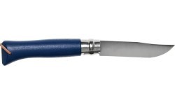 Nazis ar siksniņu Opinel Colorama 08 Inox, tumši zils, futrālī