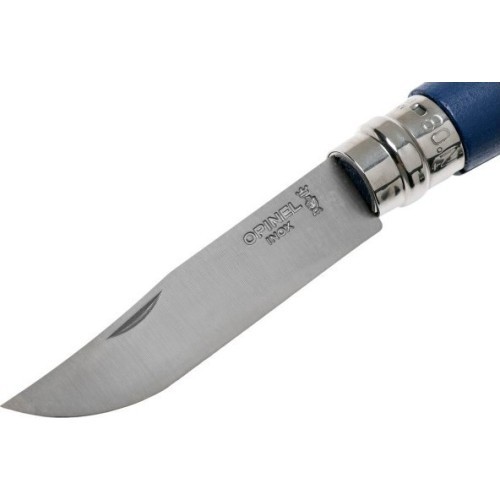 Nazis ar siksniņu Opinel Colorama 08 Inox, tumši zils, futrālī