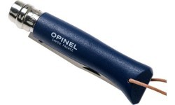 Nazis ar siksniņu Opinel Colorama 08 Inox, tumši zils, futrālī