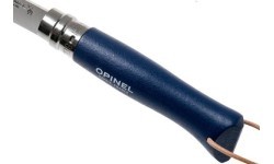 Nazis ar siksniņu Opinel Colorama 08 Inox, tumši zils, futrālī