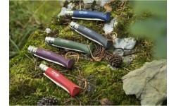 Нож Opinel Colorama 08 Inox Grab коричневый, с ремешком