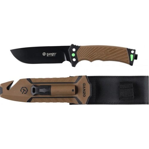 Нож с фиксированным клинком Ganzo G8012V2-DY flintlock