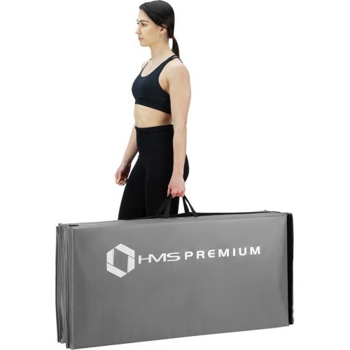 Foldable Gymnastic Mattress HMS Premium MGS01, 2400x1200mm, Gray 