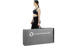 Foldable Gymnastic Mattress HMS Premium MGS01, 2400x1200mm, Gray 