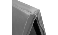 Salokāms vingrošanas matracis HMS Premium MGS01, 2400 x 1200 mm, pelēks