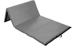 Salokāms vingrošanas matracis HMS Premium MGS01, 2400 x 1200 mm, pelēks