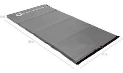 Foldable Gymnastic Mattress HMS Premium MGS01, 2400x1200mm, Gray 