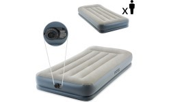 Piepūšams vienvietīgs matracis 191x99 cm ar pumpi Intex 64116ND