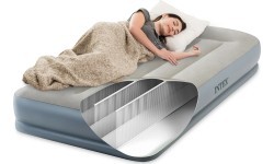 Piepūšams vienvietīgs matracis 191x99 cm ar pumpi Intex 64116ND
