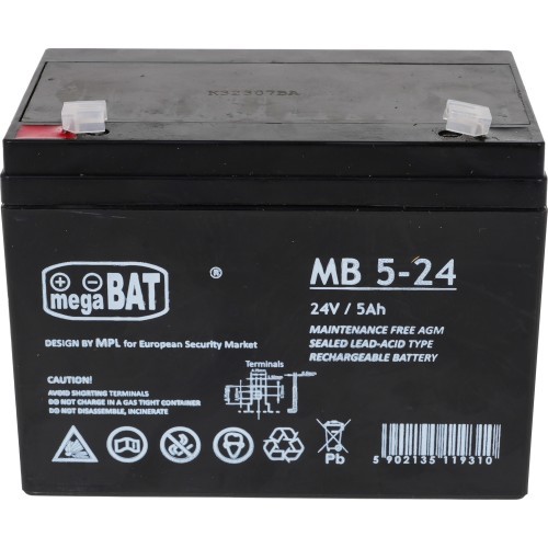 Vehicle parts battery 24V 5AH