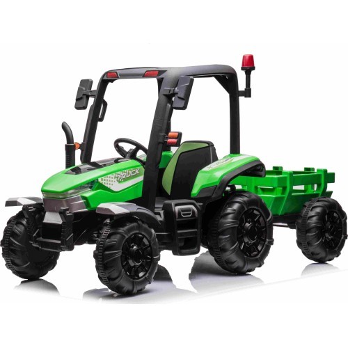 Traktors BLAST ar piekabi, zaļš