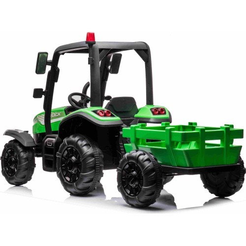 Tractor Vehicle BLAST With Trailer Green
