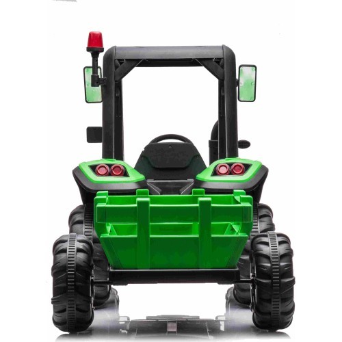 Traktors BLAST ar piekabi, zaļš