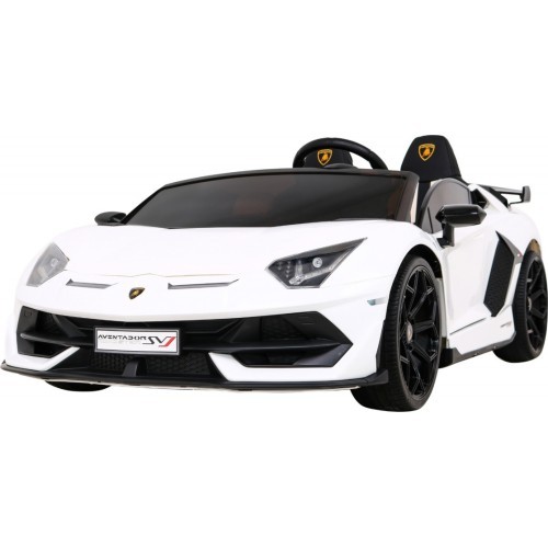 Elektromobilis Lamborghini SVJ Drift, balts