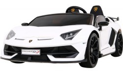Elektromobilis Lamborghini SVJ Drift, balts