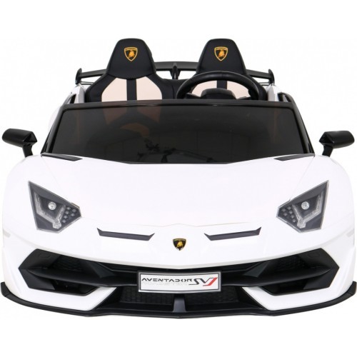 Elektromobilis Lamborghini SVJ Drift, balts