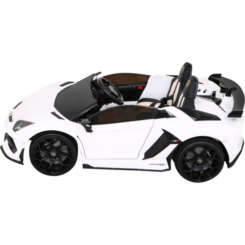 Elektromobilis Lamborghini SVJ Drift, balts
