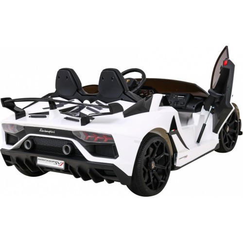 Elektromobilis Lamborghini SVJ Drift, balts