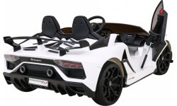 Elektromobilis Lamborghini SVJ Drift, balts