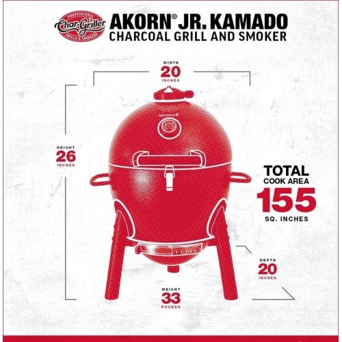 Char-Griller Akorn Jr. Kamado