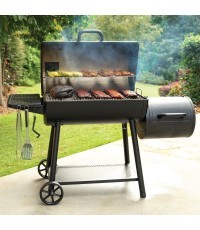 Char-Griller Smoking Champ Outdoor Grill-Smoker