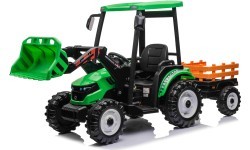 MEGA D68 Tractor Vehicle With Trailer Green