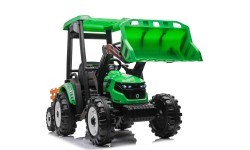 Traktors MEGA D68 ar piekabi, zaļš