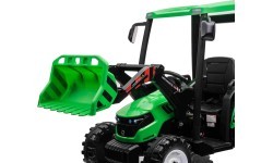 Traktors MEGA D68 ar piekabi, zaļš