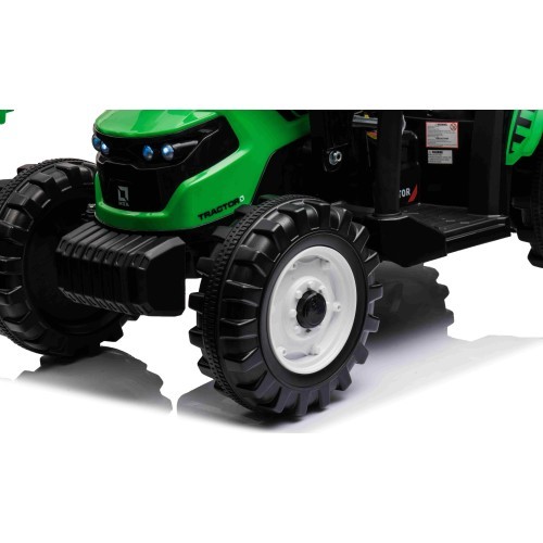 MEGA D68 Tractor Vehicle With Trailer Green