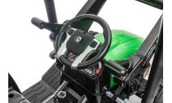 Трактор MEGA D68 с прицепом, зелёный