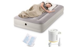 Надувной односпальный матрас с USB-насосом INTEX 64177, 191x99x30 см