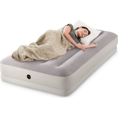 Inflatable mattress for sleeping 191x99x30 cm single person with USB pump INTEX 64177