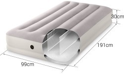 Надувной односпальный матрас с USB-насосом INTEX 64177, 191x99x30 см