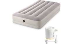 Надувной односпальный матрас с USB-насосом INTEX 64177, 191x99x30 см