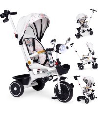 Children's tricycle stroller swivel seat pusher canopy ECOTOYS