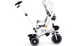 Детский трёхколёсный велосипед с поворотным сиденьем, ручкой и тентом ECOTOYS