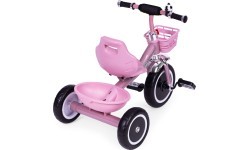 Tricycle tricycle non-slip handles bell basket pink ECOTOYS