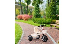 Tricycle tricycle non-slip handles bell basket beige ECOTOYS