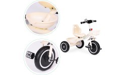 Tricycle tricycle non-slip handles bell basket beige ECOTOYS