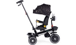 Children's tricycle stroller swivel seat pusher black ECOTOYS