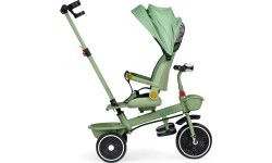 Tricycle stroller tricycle 2-in-1 swivel seat folding canopy green - ECOTOYS