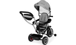 Tricycle stroller 2-in-1 swivel seat folding canopy - grey ECOTOYS